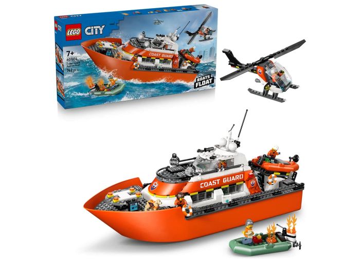 Coast Guard Rescue Boat & Helicopter