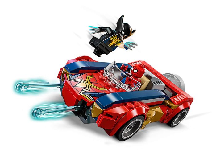 Spider-Man Car vs. Venomized Wolverine