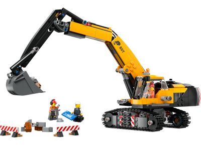 Yellow Construction Excavator