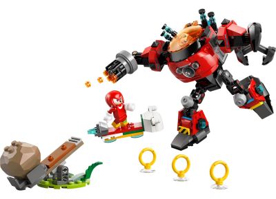 Knuckles vs. Dr. Eggman Egg Crusher Mech