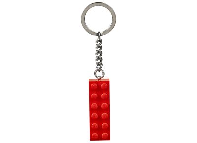 Red 2x6 Brick Key Chain